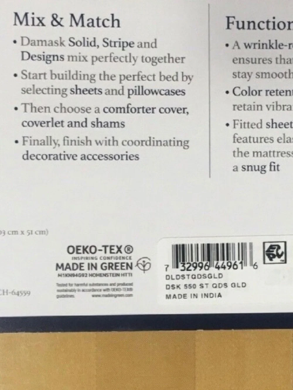 new SAFFRON STRIPE Charter Club Damask 550 TC Cotton QUEEN EXTRA DEEP Sheet Set
